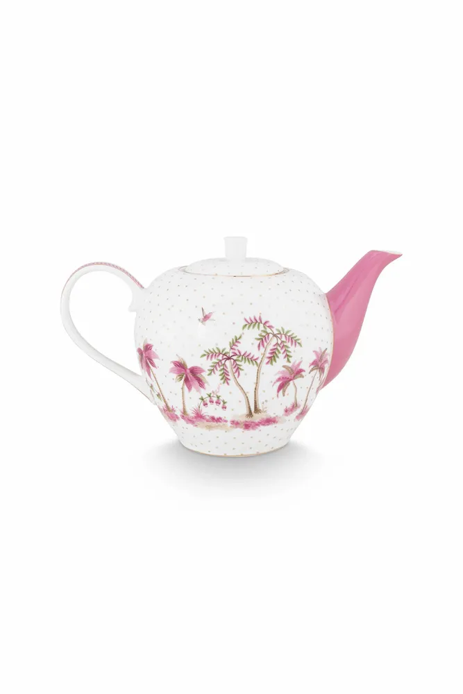 Crystal ware - Tea Pot Jolie Dots Gold Pink 1.6ltr - PIP STUDIO