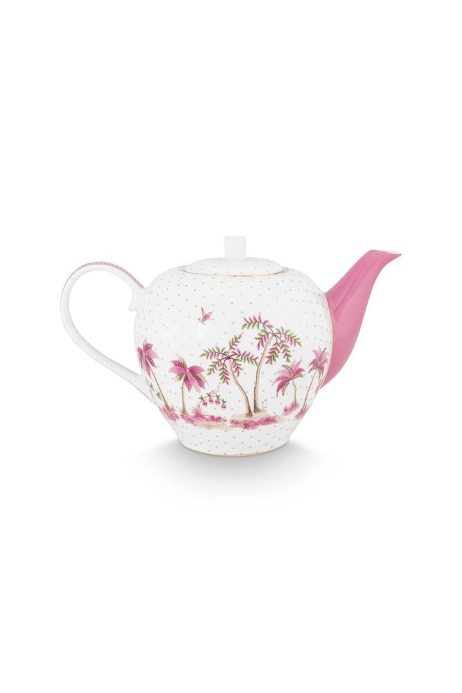 Cristallerie - Théière Jolie pois Rose/Or - 1,6L - PIP STUDIO