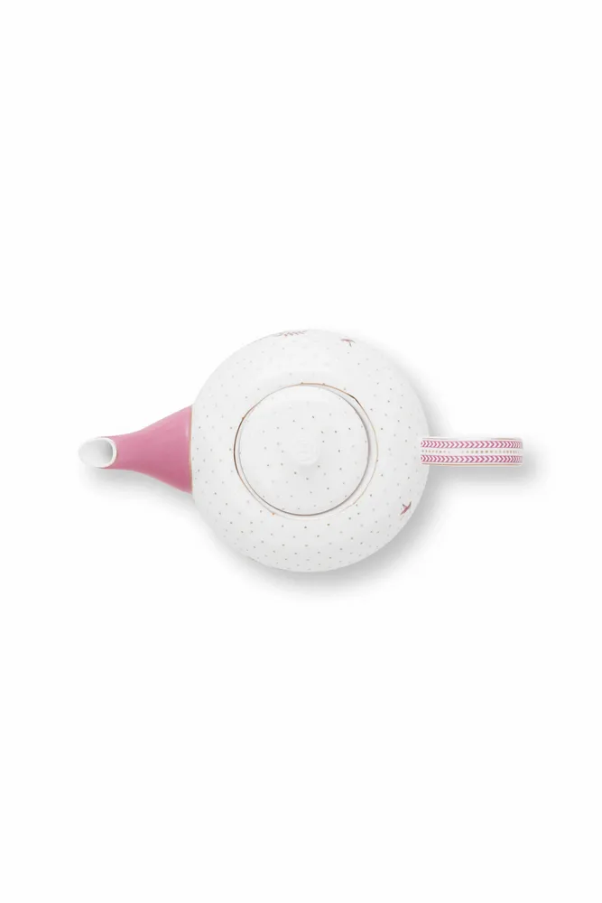 Crystal ware - Tea Pot Jolie Dots Gold Pink 1.6ltr - PIP STUDIO