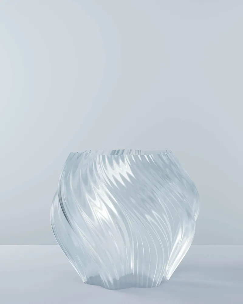 Office design and planning - Vase "Ice Ice Baby" - AURA 3D