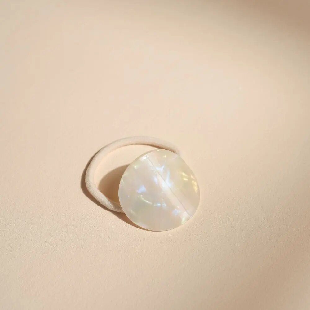 Hair accessories - Mother-of-pearl plate elastic - BACHCA