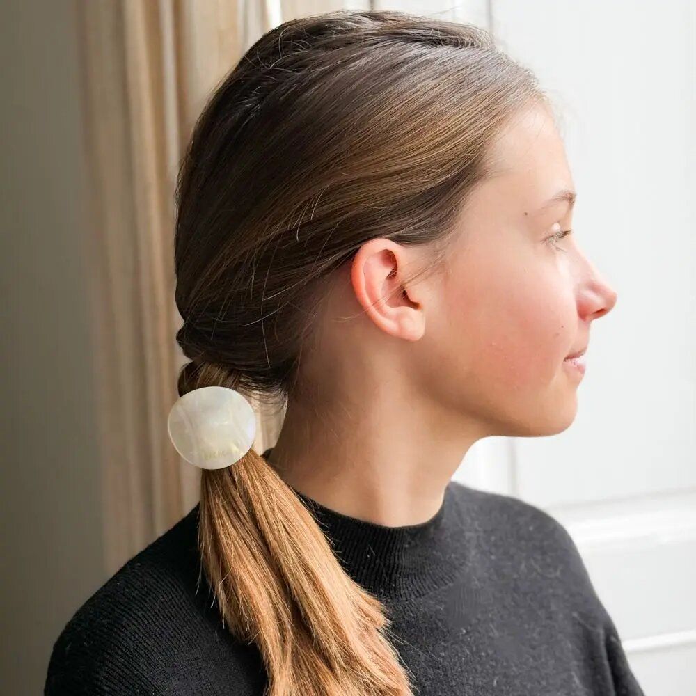 Hair accessories - Mother-of-pearl plate elastic - BACHCA