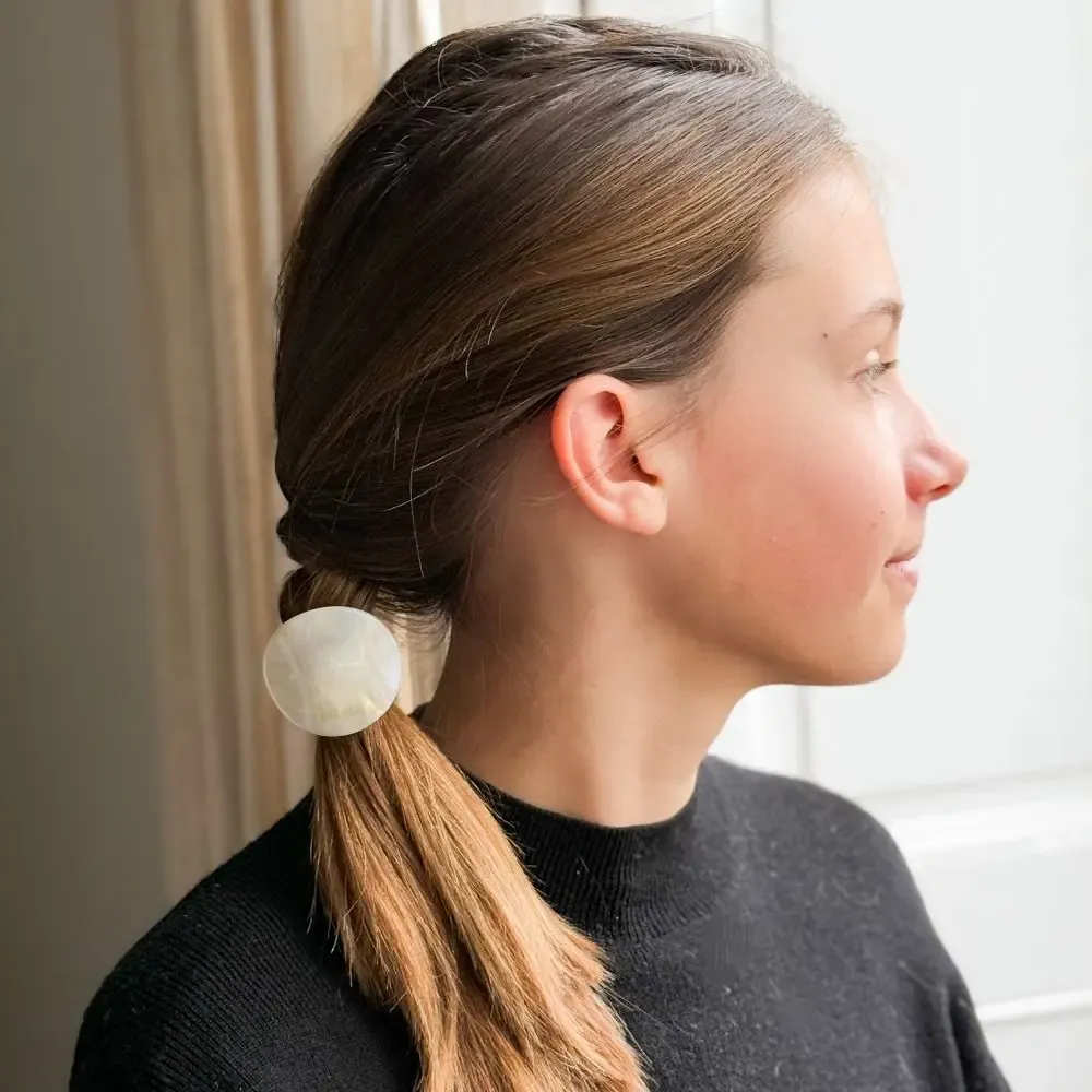 Accessoires cheveux - Élastique plaque Nacre - BACHCA