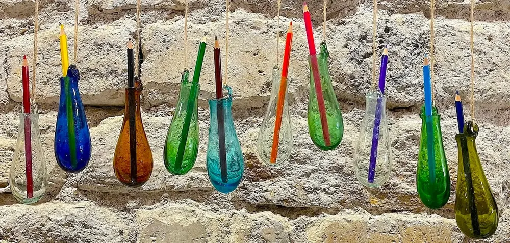 Art glass - Zarra soliflora vase - LA MAISON DAR DAR
