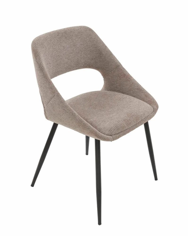 Chairs - Elodie grey chair - SIGNATURE MOBILIER ET DÉCORATION