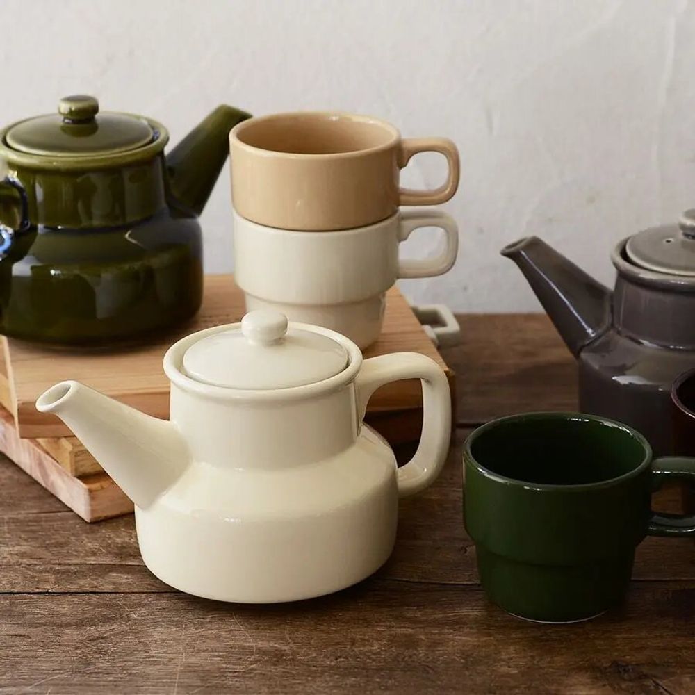 Mugs - Teapot and Mug - Causette - MARUMITSU POTERIE