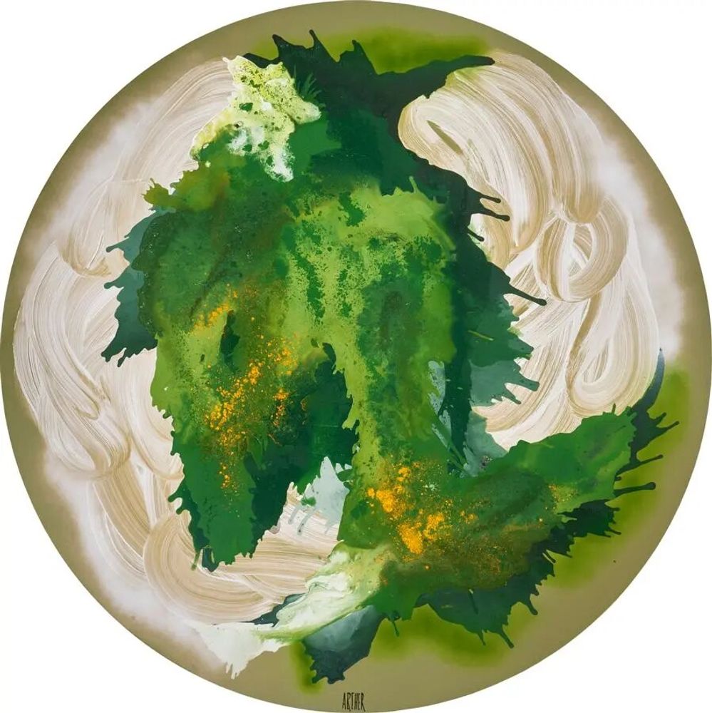 Services - 'Ronnie Circular' - Original Painting - 150cm - PERSPECTIVA 10