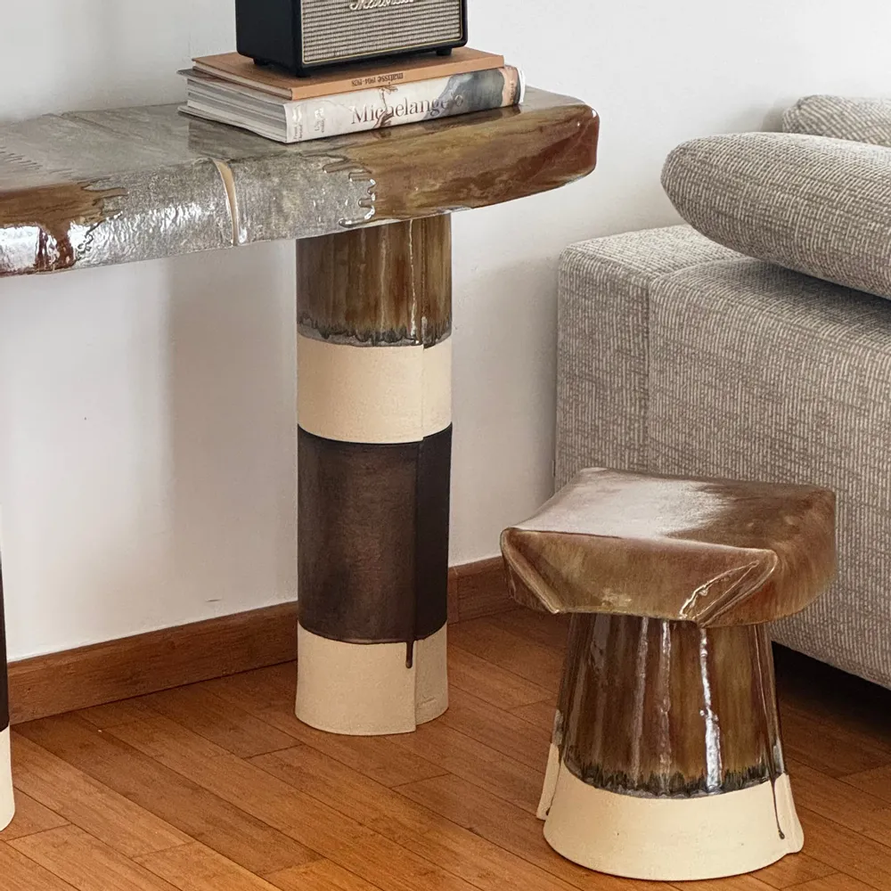 Céramique - CONSOLE EN GRÈS - ROMA collection - DI VINCENZO POUJOULA