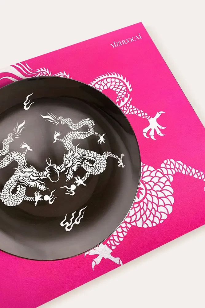 Tea and coffee accessories - Chinese Dragon Double-Sided Heat-Resistant Table Mat - THE ZHAI