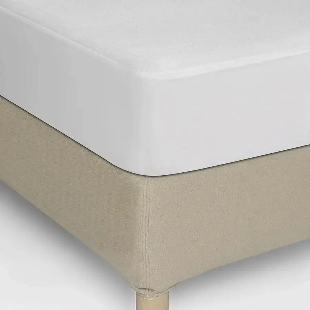 Bed linens - Waterproof, Absorbent and Anti-Dust Mite Mattress Protector 90 x 190 cm - COTON PUR