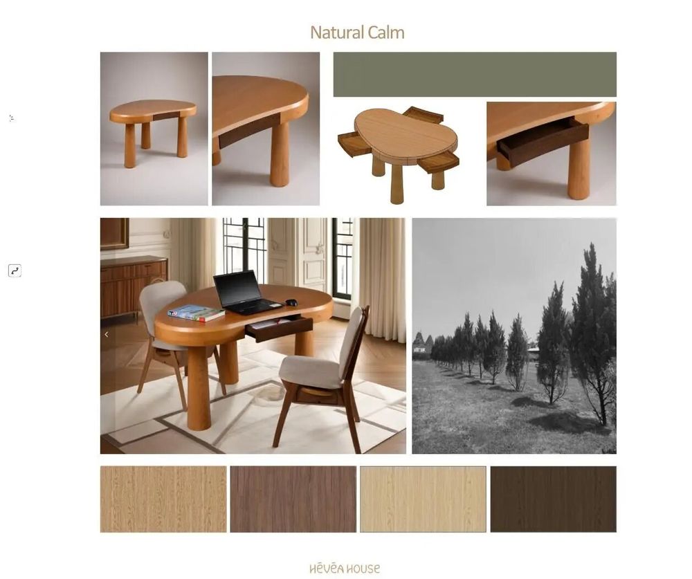 Office sets - Perriand table - HÉVÉA HOUSE