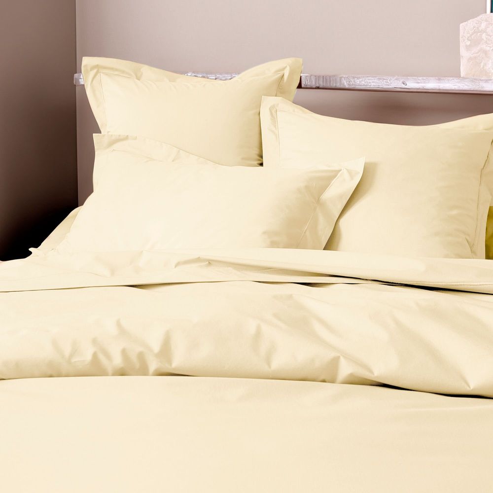 Bed linens - Percale Pillowcase 50 x 70 cm Pure Combed Cotton Long Staple 80 Thread Count/cm² Ivory - COTON PUR
