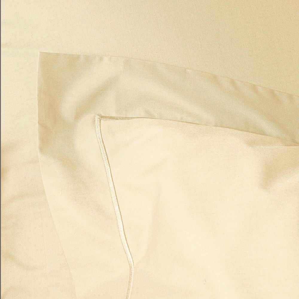 Bed linens - Percale Pillowcase 50 x 70 cm Pure Combed Cotton Long Staple 80 Thread Count/cm² Ivory - COTON PUR