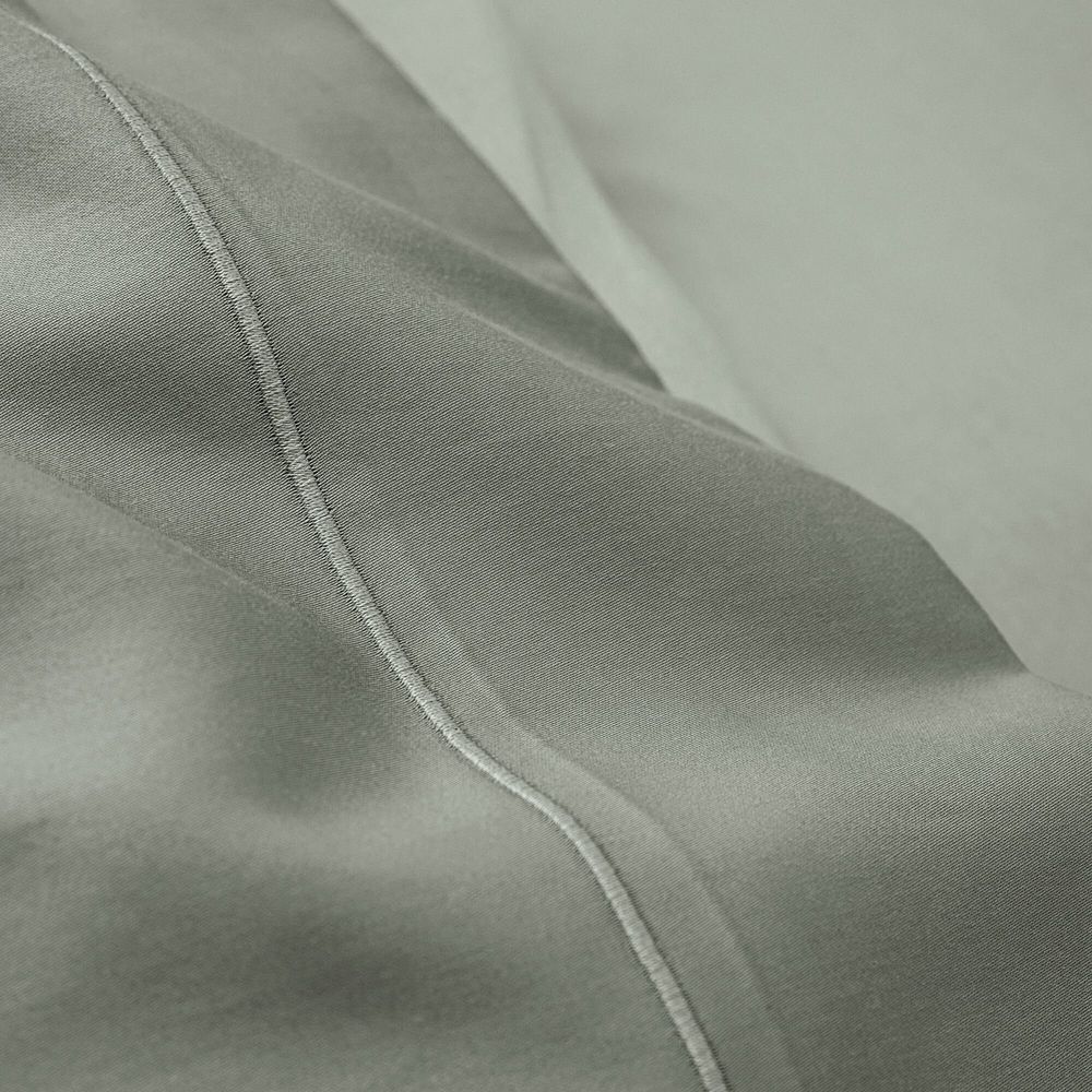 Linge de lit - Drap Plat Percale 180 x 290 cm Pur Coton Peigné Longues Fibres 80 Fils/cm² Ardoise - COTON PUR