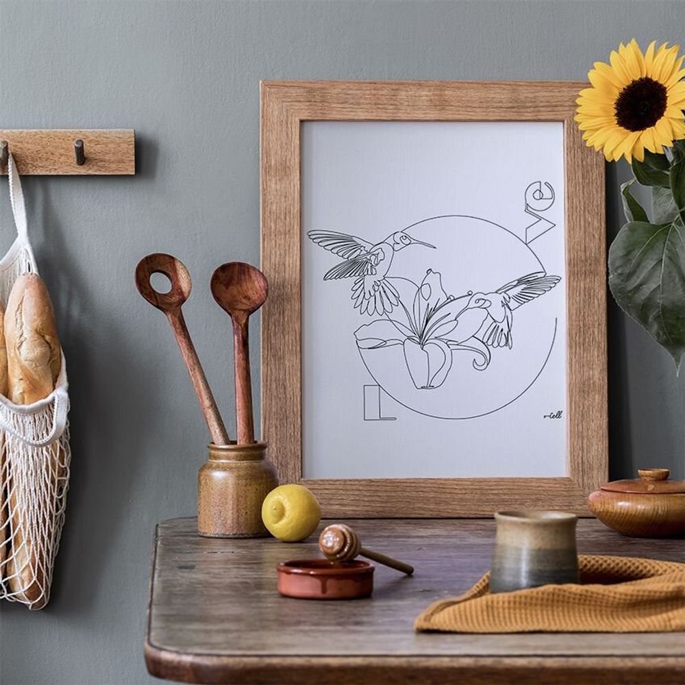 Autres décorations murales - Tirage A3 Papier FineArt - COSETTE ET LES LYS