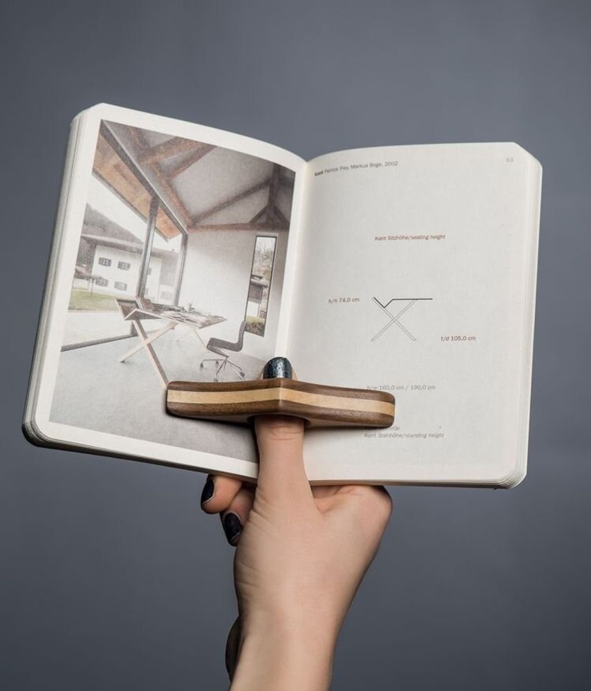 Gifts - TILISMA - Handmade walnut wood page holder - TILISMA