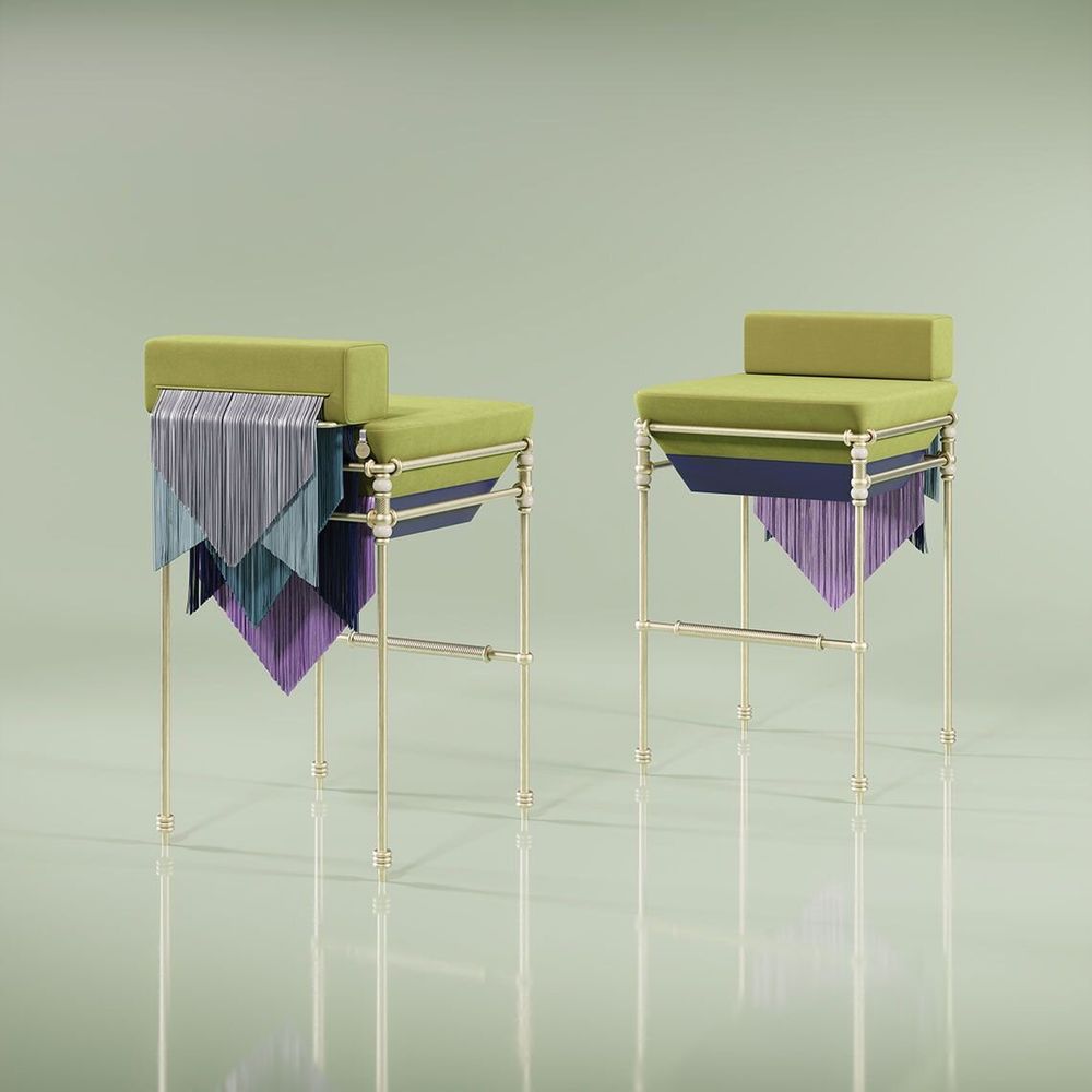 Chairs - Seraphine Bar Chair - OTTIU