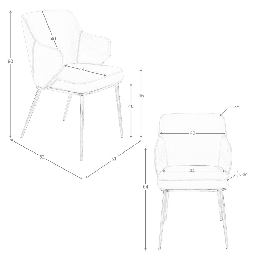 Chairs - Brown leatherette chair - ANGEL CERDÁ