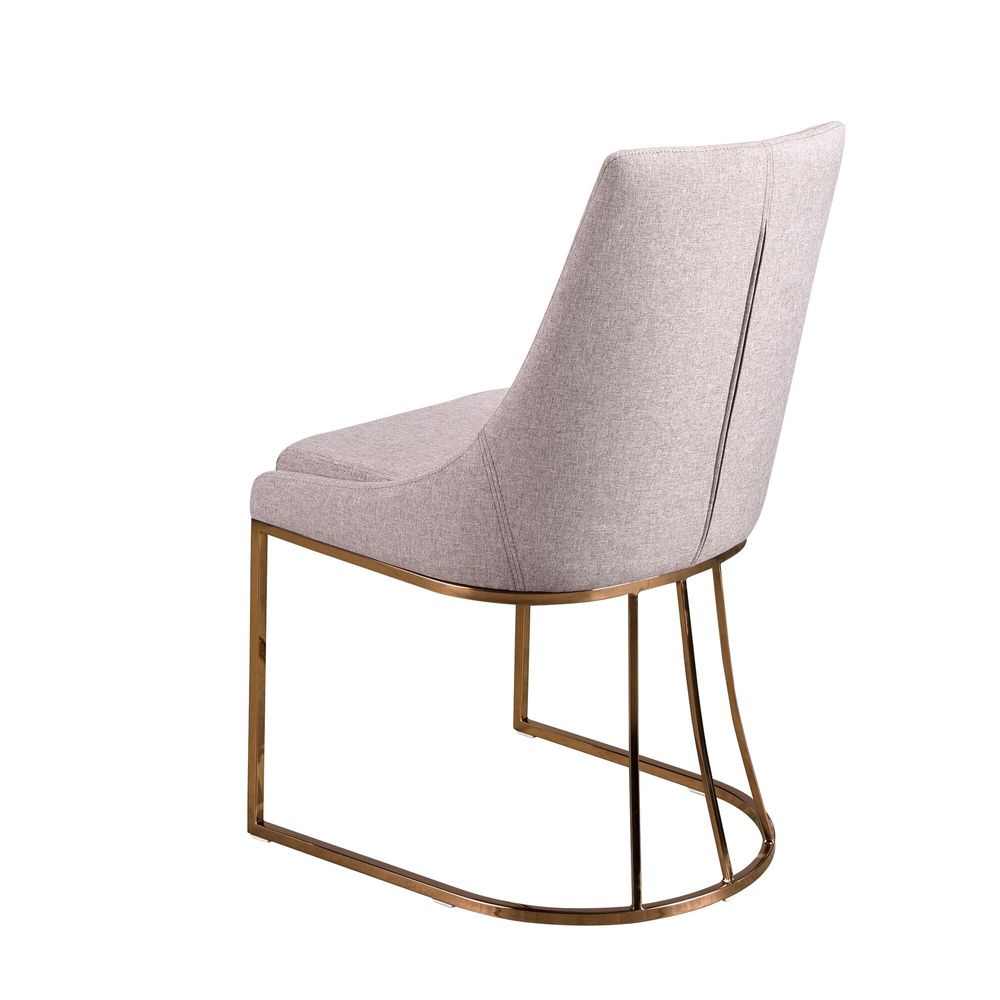 Chaises - Chaise en tissu gris - ANGEL CERDÁ