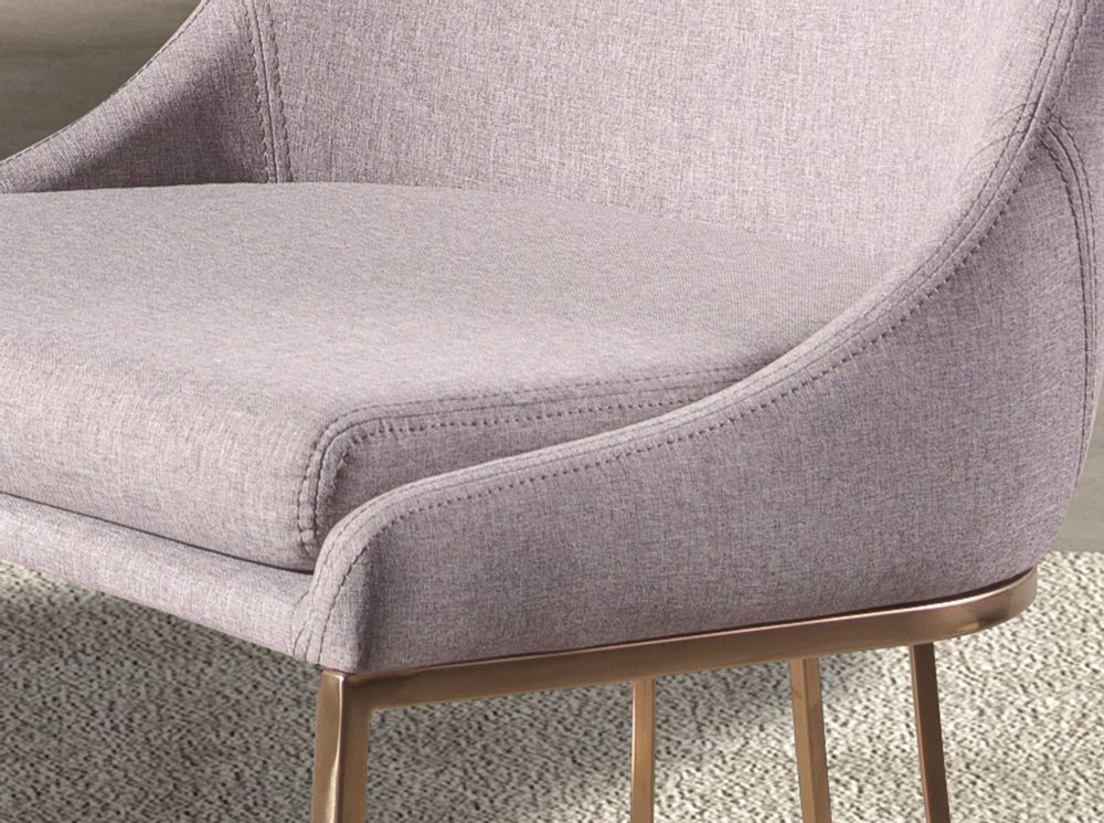 Chaises - Chaise en tissu gris - ANGEL CERDÁ