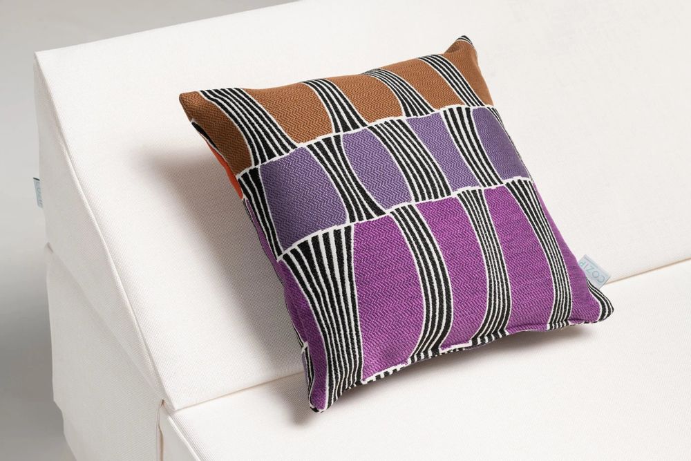 Accessoires de déco extérieure - Coussin extérieur Cozip ETHNIK | Tissu de créateur - COZIP