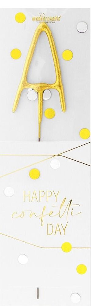 Cadeaux - WDC - Gold - Confetti - Wondercandle® classic - WONDERCANDLE