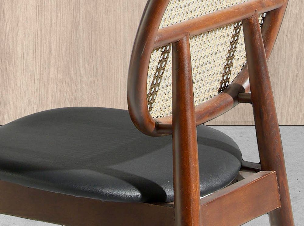 Chairs - Round rattan back Dining table chair - ANGEL CERDÁ