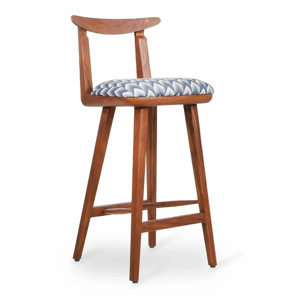 Chairs - Oriq - Teakwood High / Bar Chair - ALANKARAM