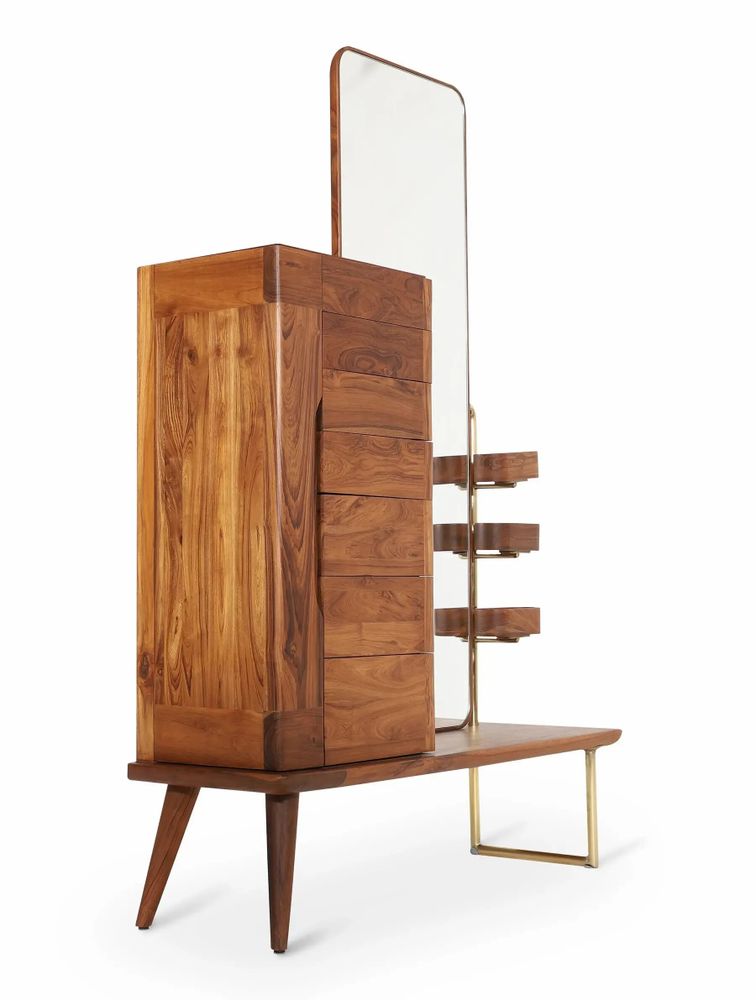 Buffets - Belle coiffeuse Lemari avec miroir - ALANKARAM