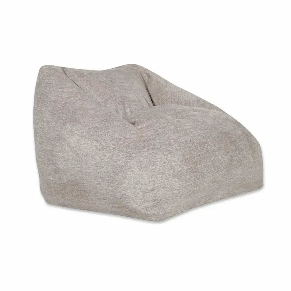 Poufs - Plumoso - Assise élégante et confortable avec tissu crème - ALANKARAM