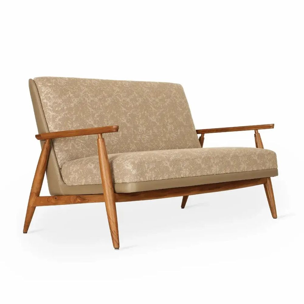 Sofas - Aronui Two Seater Teakwood Sofa - ALANKARAM