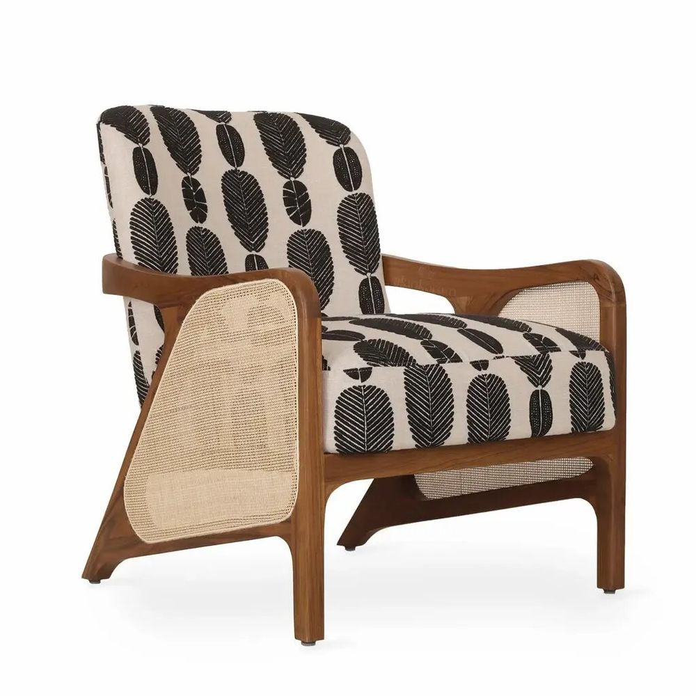 Chaises - Egri - Chaise longue en teck et rotin - ALANKARAM