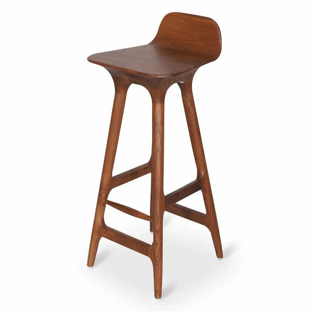 Chairs - Inalt - Teakwood High / Bar Chair - ALANKARAM