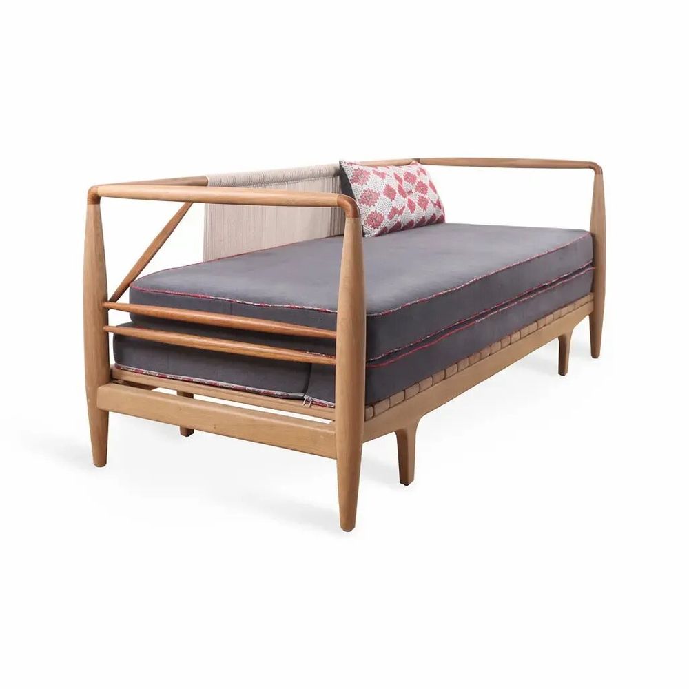 Sofas - Ikili - Solidwood Two Seater Sofa Cum Bed - ALANKARAM
