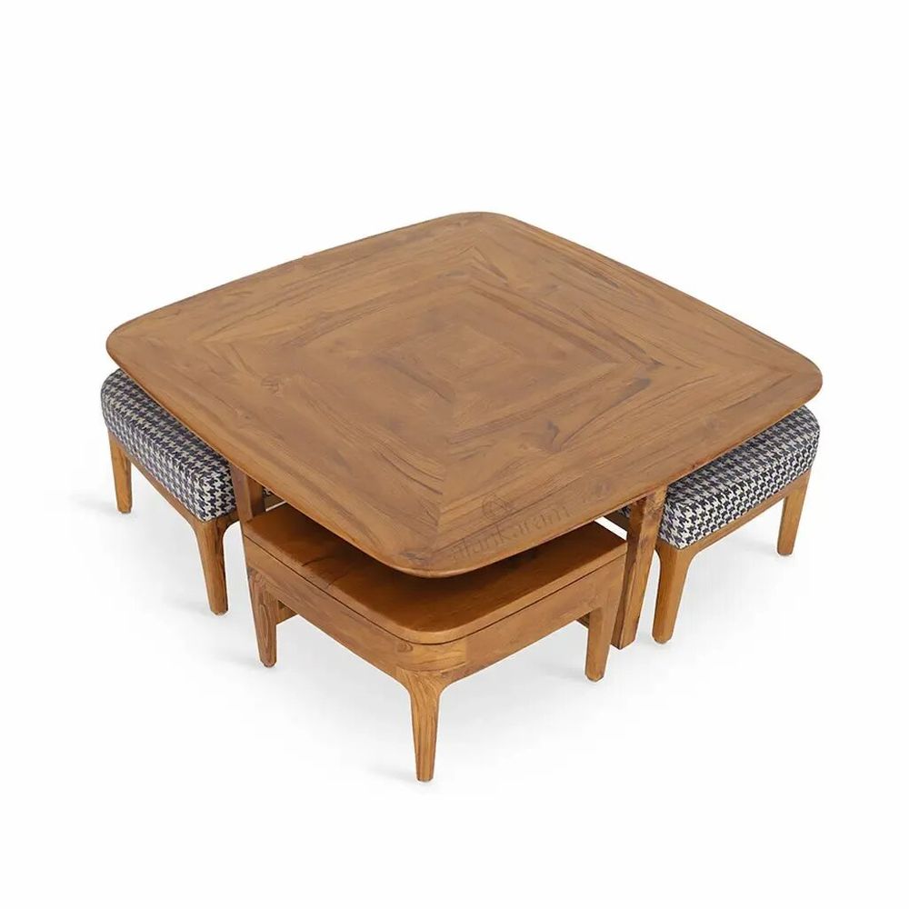 Autres tables  - Kiota - Table centrale gigogne en teck - ALANKARAM