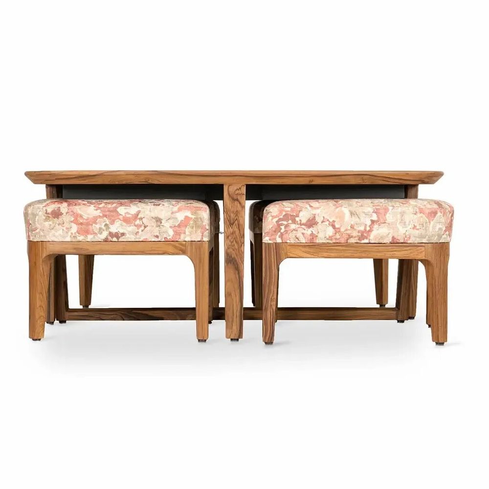 Autres tables  - Kiota - Table centrale gigogne en teck - ALANKARAM