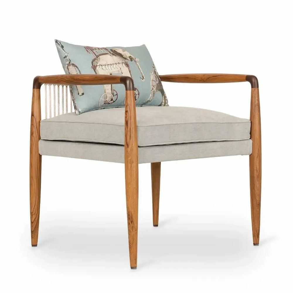 Chairs - Kutu Teakwood Lounge Chair - ALANKARAM