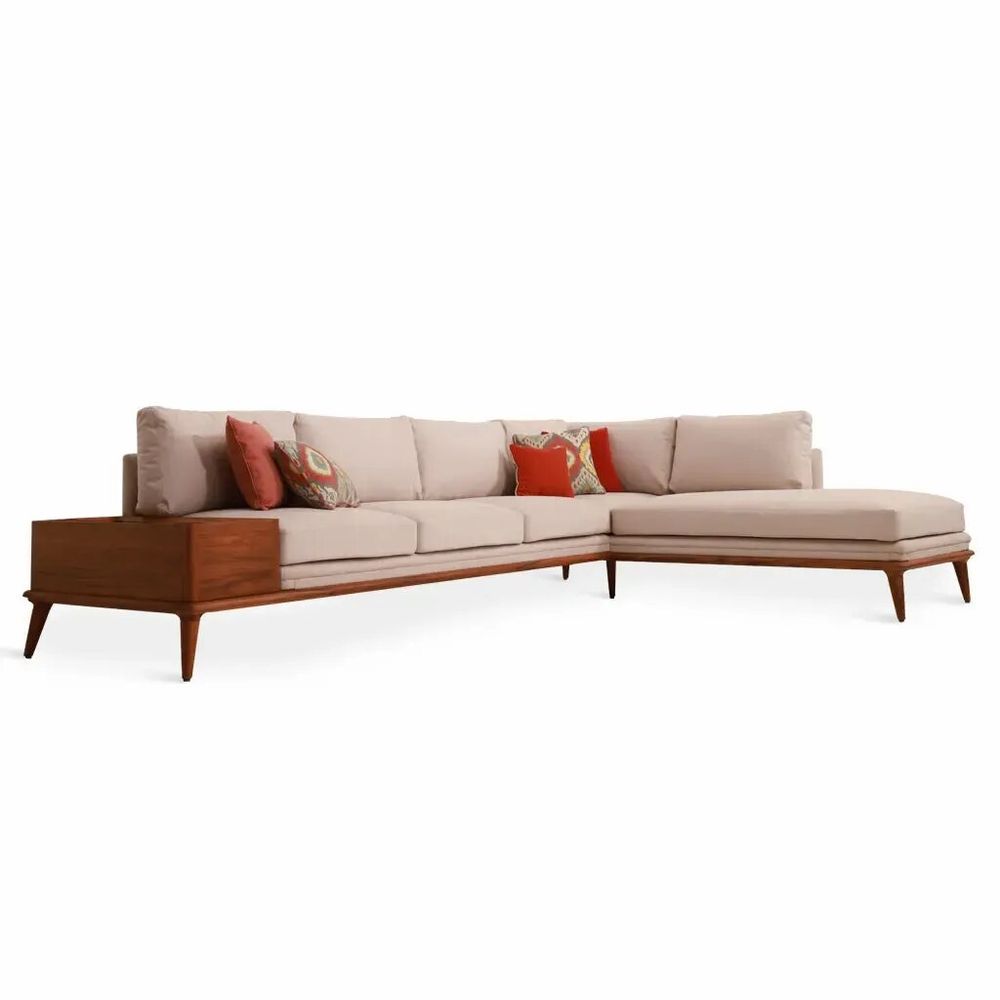 Sofas - Mysig Teakwood Six Seater Sofa - ALANKARAM