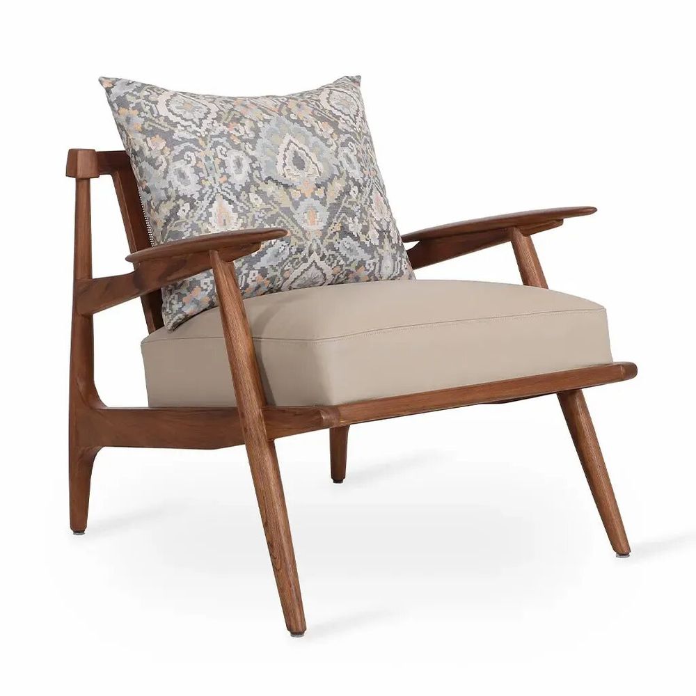 Chairs - Obalo - Teakwood Lounge Chair - ALANKARAM