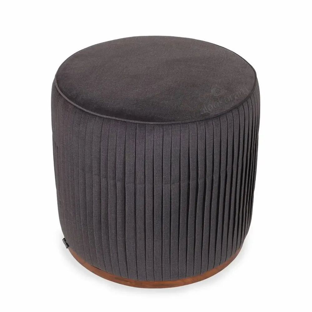 Poufs - Pouf - Ottoman rond en teck - ALANKARAM