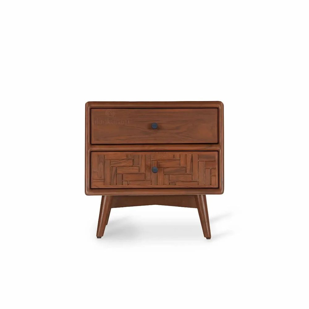 Night tables - Pustak Daraj - Teakwood Bedside Unit - ALANKARAM