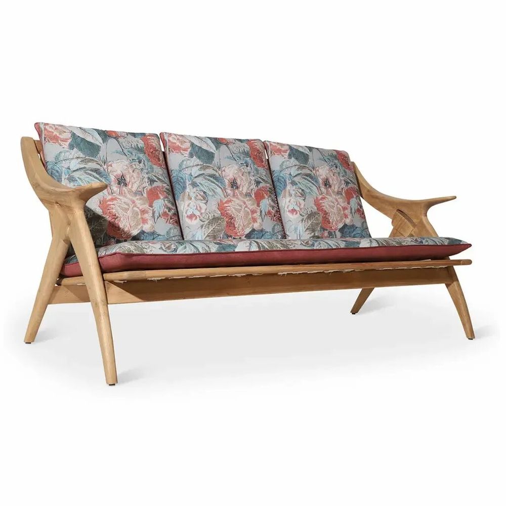 Sofas - Rocnik - Three Seater Solidwood Sofa - ALANKARAM