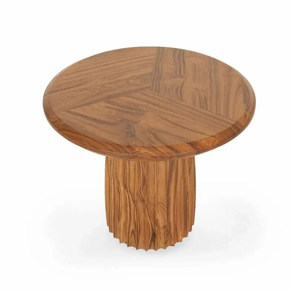 Other tables - Silinda - Teakwood Side Table - ALANKARAM