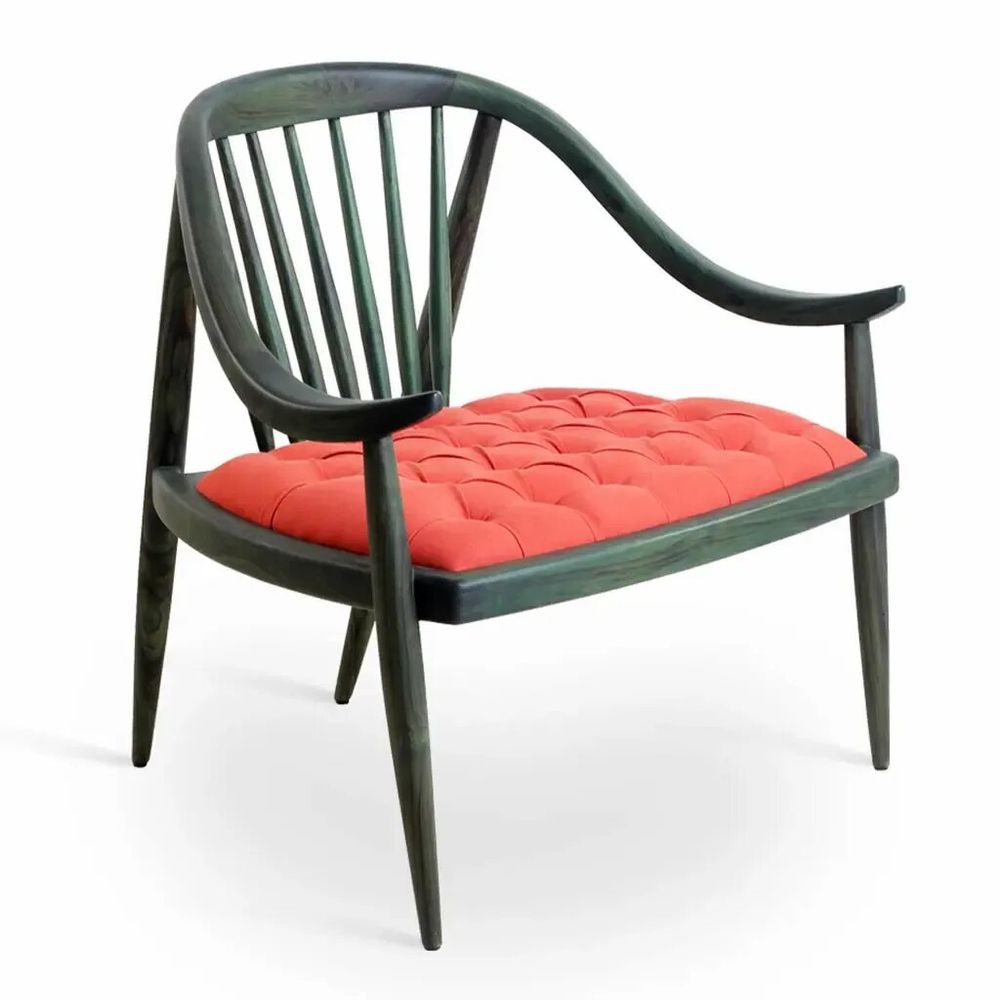 Chaises - Vakra - Fauteuil Lounge Teinté Vert - ALANKARAM