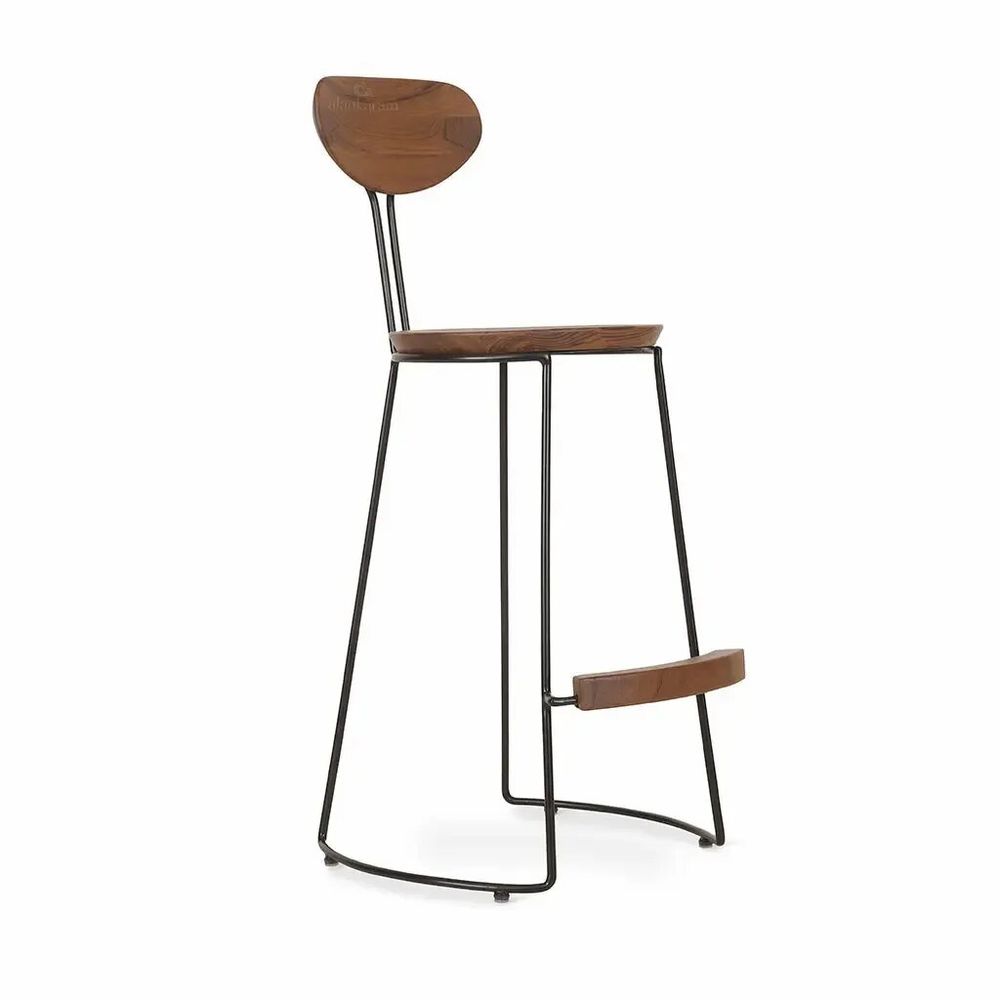 Chaises - Viboko - Chaise haute avec siège en bois - ALANKARAM