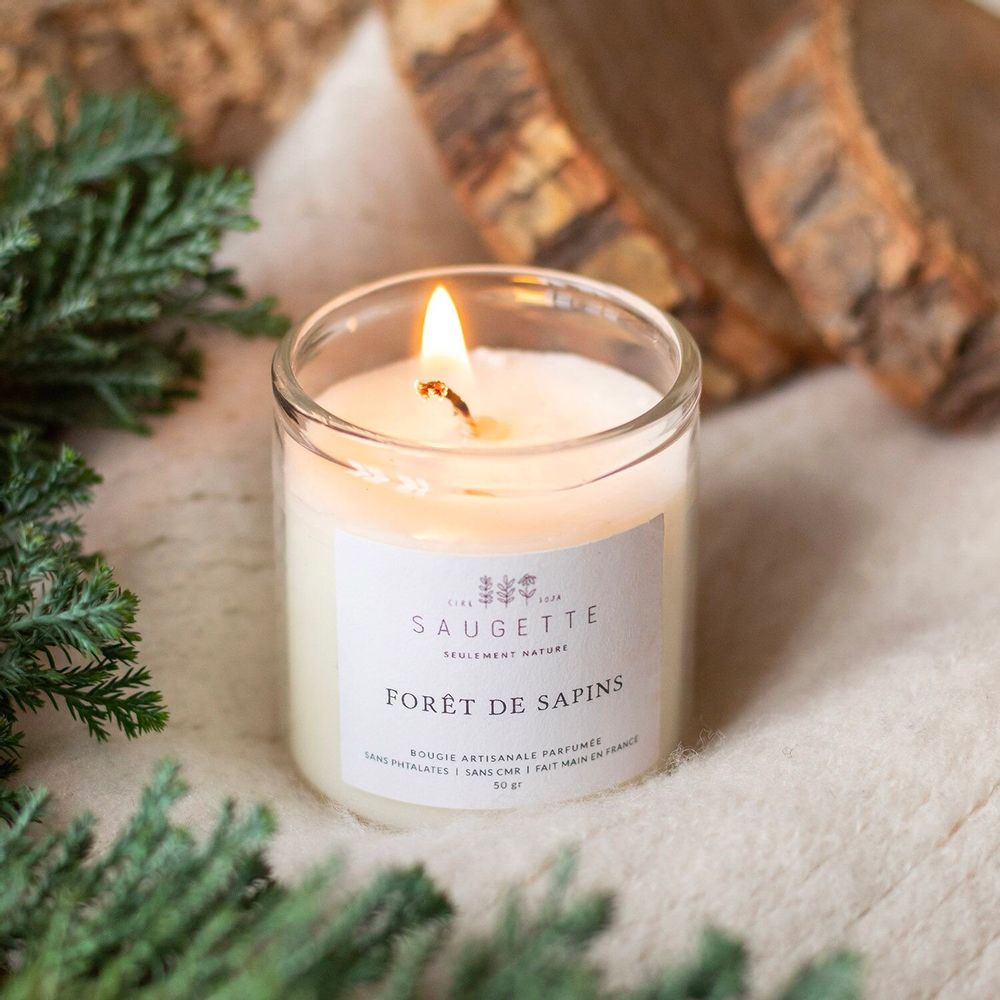 Cadeaux - Coffret Nuit de Noël - 3 Bougies artisanales parfumées en cire de soja - SAUGETTE