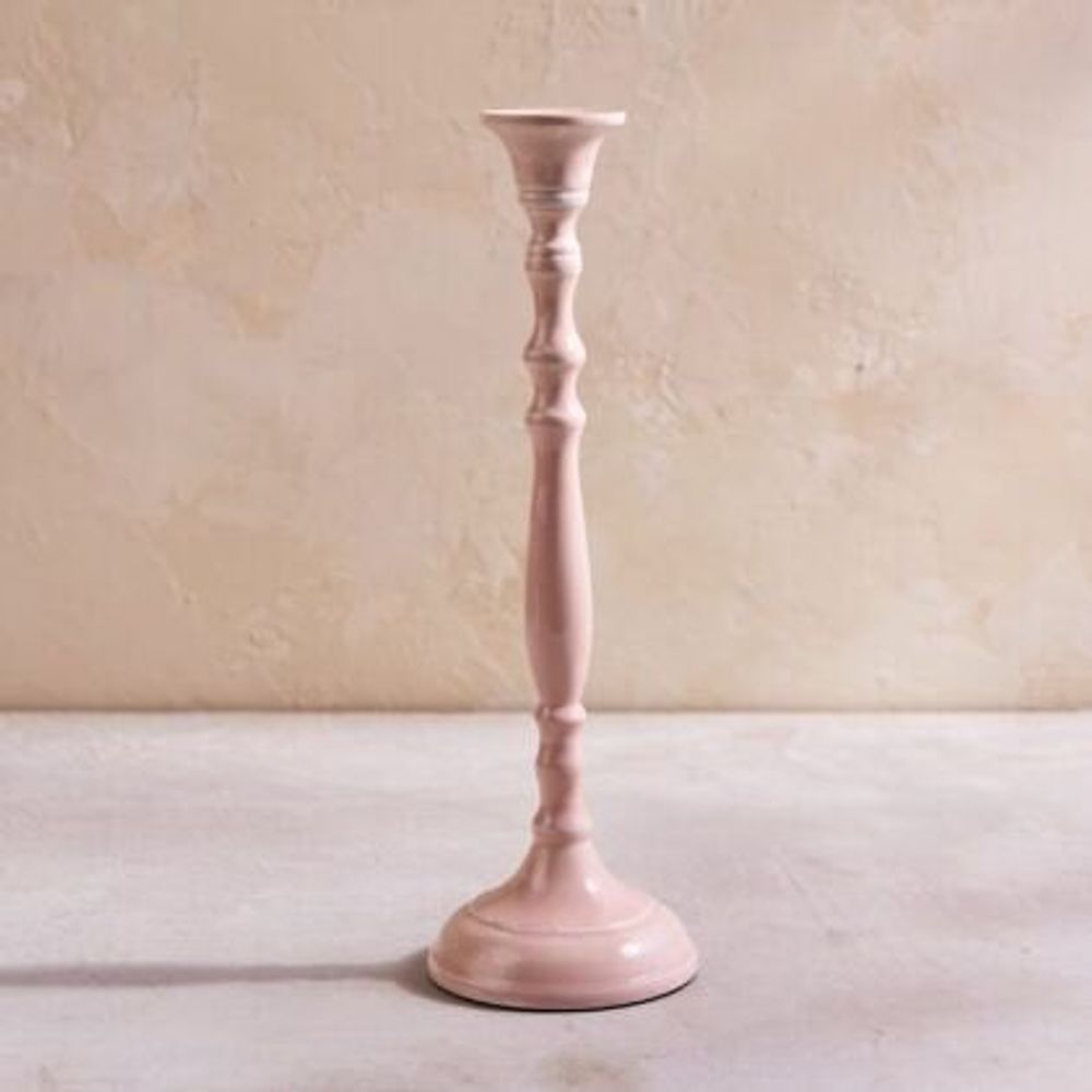 Decorative objects - Rubbed Enamel Candle Holders - BE HOME