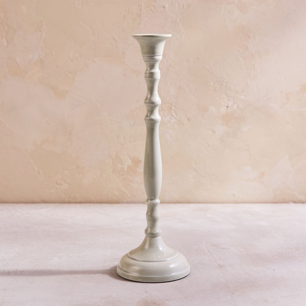 Decorative objects - Rubbed Enamel Candle Holders - BE HOME
