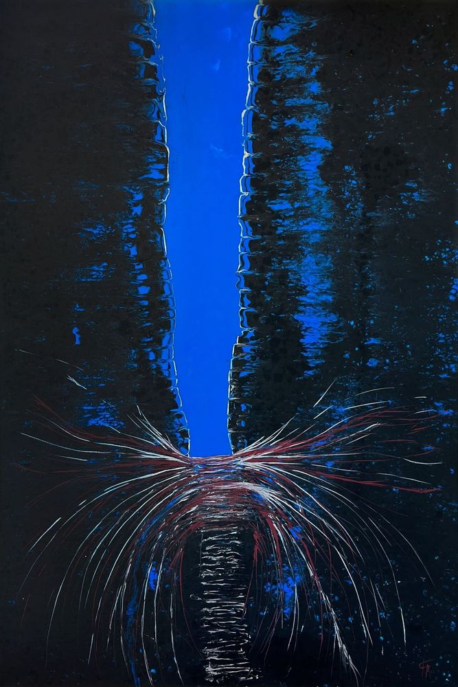 Paintings - Painting Acrylic Resin "5th Avenue" FOREVER - TURIK&ART (KSENIIA TURIK)