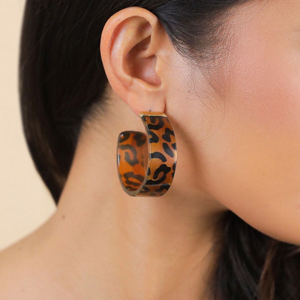 Bijoux - Boucles d’oreilles petites créoles – JAGUAR - NATURE BIJOUX